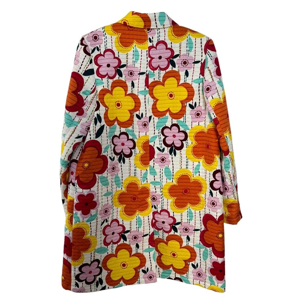 NWT Y2K Harvé Benard Floral Raincoat Size 14 – Retro Mod Flower Print vintage - Picture 3 of 16